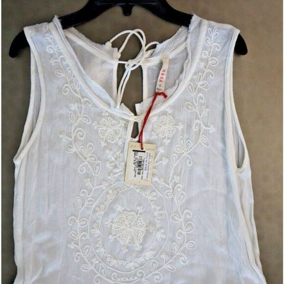 Anthropologie RAGA Women's Sz S White Sheer Love Short Dress - Picture 9 of 12